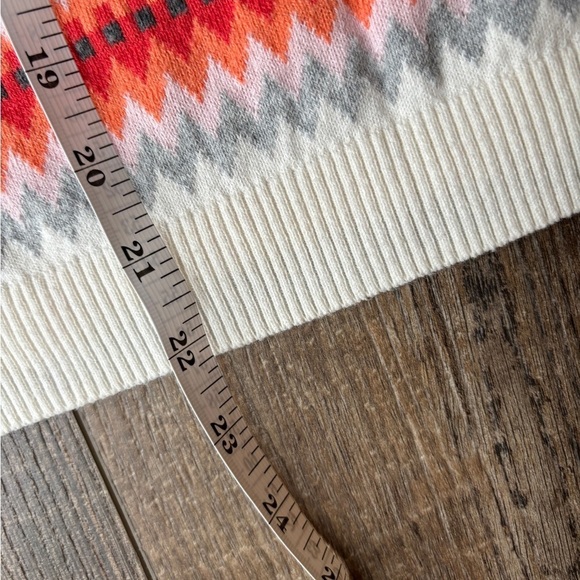 Talbots Reindeer Holiday Christmas Fair Isle Knit Sweater Multicolor Women's S - Picture 8 of 13